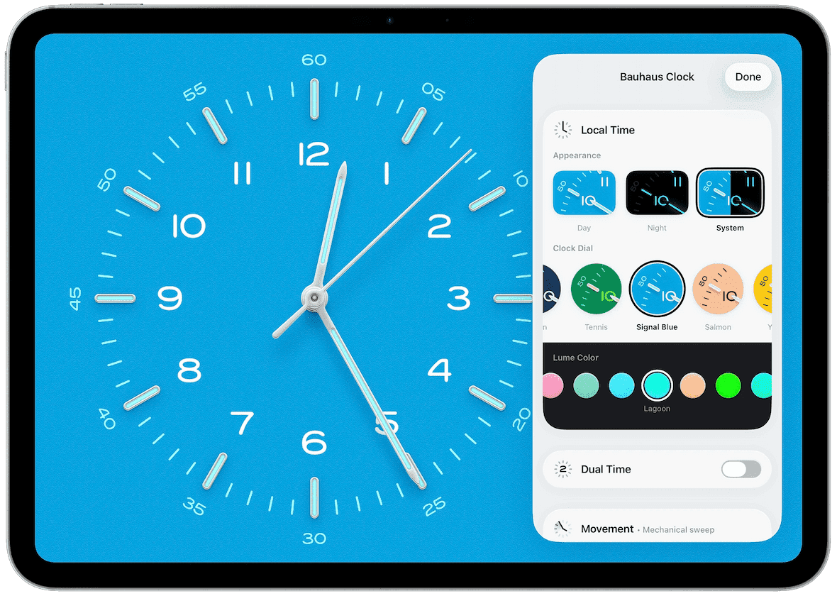 Aesthetic Bauhaus Clock