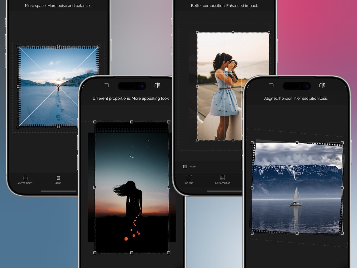 Working with photo borders in Recrop
