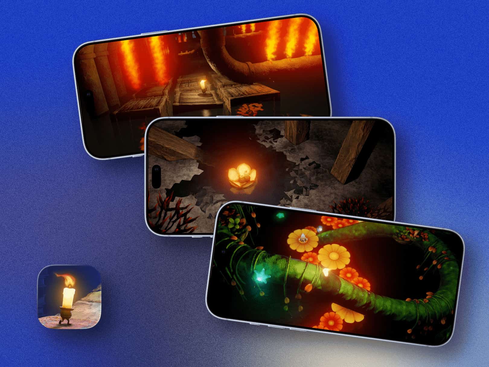 Game on iPhone screens
