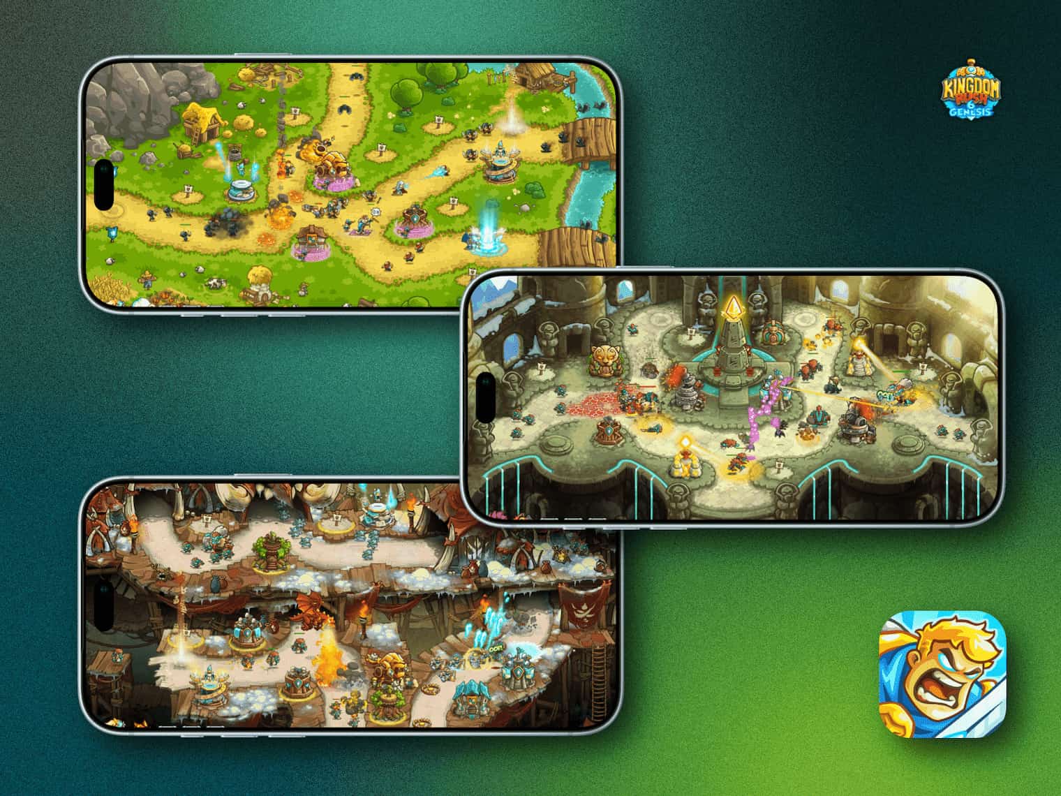 Game on iPhone screens