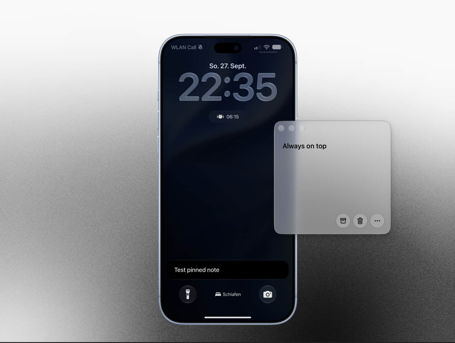Mononote open on Mac and iPhone