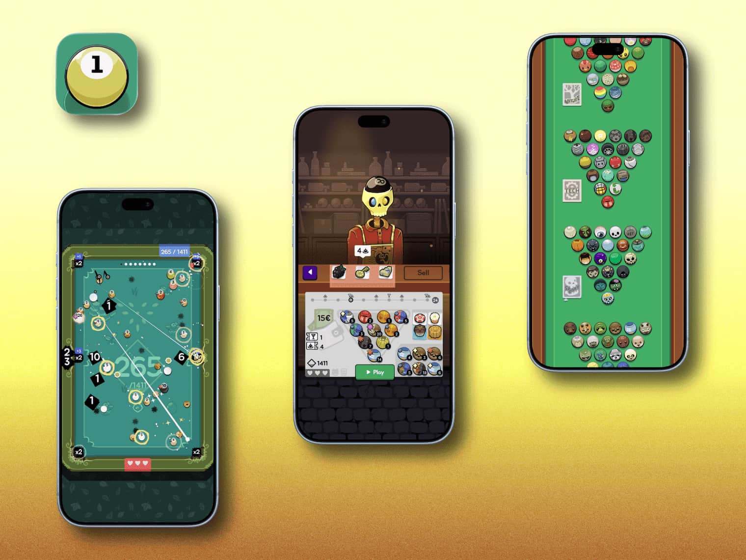 Game on iPhone screens